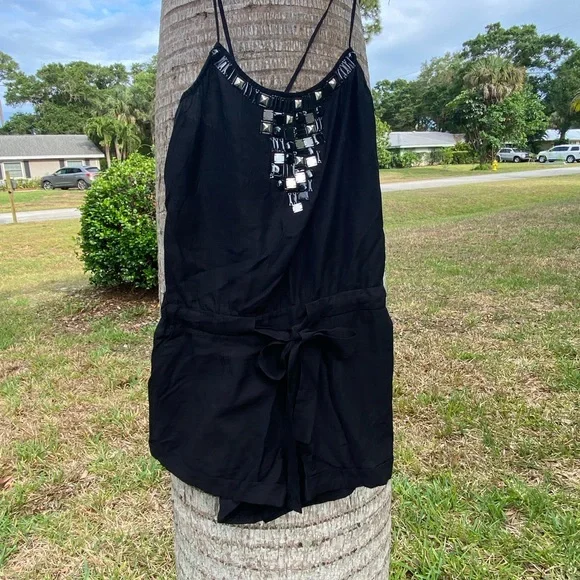 BCBGMaxAzria Black Romper